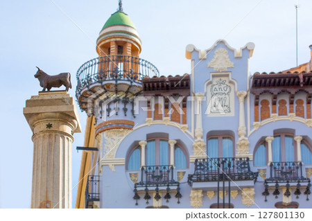 Aragon Teruel El Torico statue Plaza Carlos Castel Spain 127801130