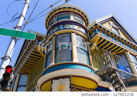 San Francisco Victorian houses in Haight Ashbury California 127801236