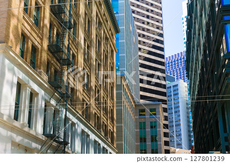 San Francisco Downtown buildings at California San Francisco Downtown buildings at California 127801239