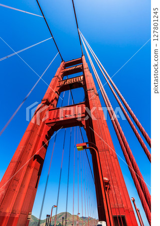 Golden Gate Bridge details in San Francisco California 127801245