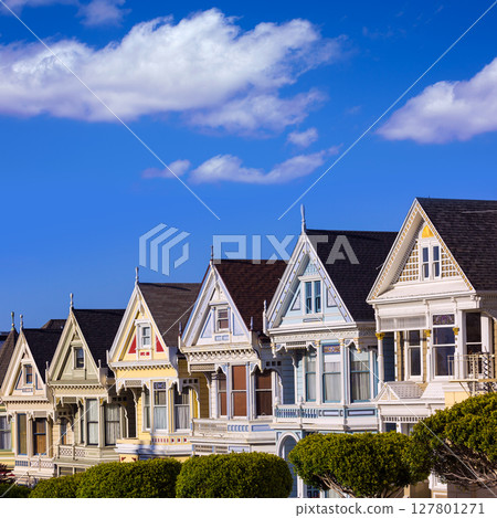 San Francisco Victorian houses in Alamo Square California 127801271