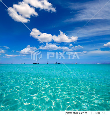 Formentera Illetes Illetas tropical beach near Ibiza Formentera Illetes Illetas tropical beach near Ibiza 127801310
