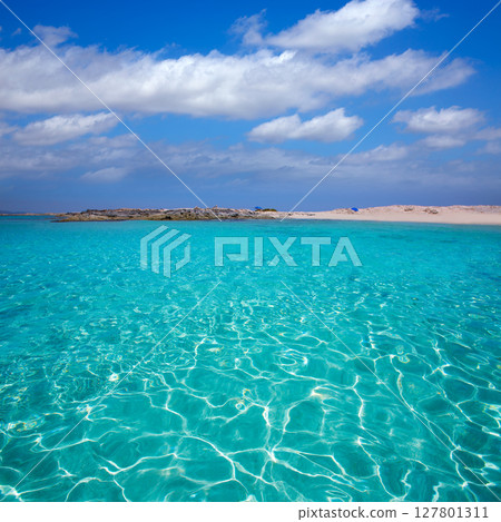 Formentera Illetes Illetas tropical beach near Ibiza 127801311
