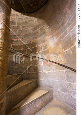 Valencia Miguelete Micalet indoor tower stairs stairway 127801347