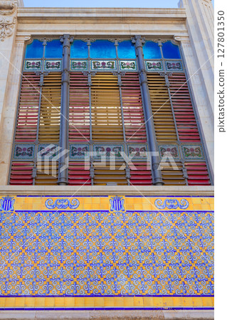 Valencia Mercado Central market rear facade Spain 127801350
