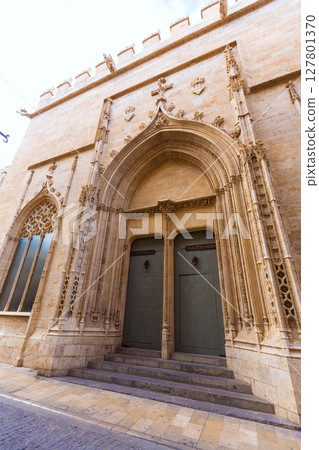 Valencia La Lonja gothic facade UNESCO heritage Spain Valencia La Lonja gothic facade UNESCO heritage Spain 127801370