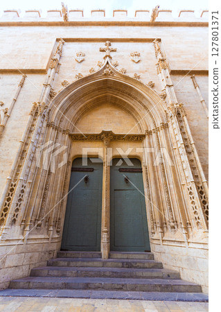 Valencia La Lonja gothic facade UNESCO heritage Spain 127801371