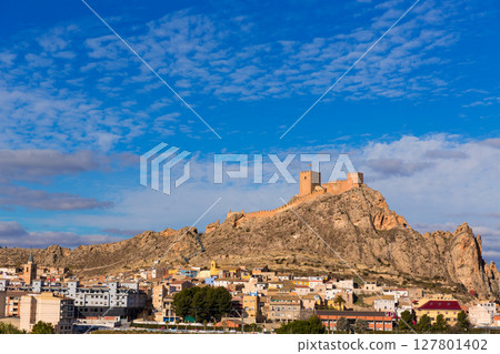 Alicante Sax village castle in Spain 127801402