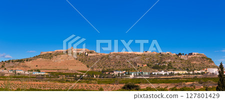 Sagunto Castle in Calderona Sierra of Valencia Spain Sagunto Castle in Calderona Sierra of Valencia Spain 127801429