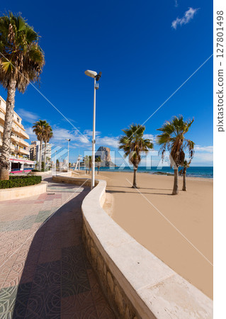 Calpe playa Arenal Bol beach near Penon Ifach Alicante 127801498