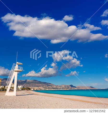 Altea Playa del Albir of white stones in Alicante Spain Altea Playa del Albir of white stones in Alicante Spain 127801542