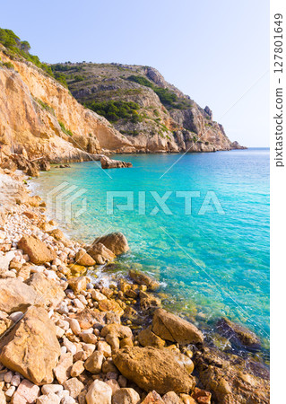 Javea Xabia Playa Tango beach in Alicante Spain Javea Xabia Playa Tango beach in Alicante Spain 127801649