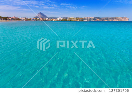 Javea Xabia playa del Arenal in Mediterranean Spain 127801706