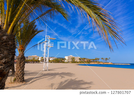 Javea Xabia playa del Arenal in Mediterranean Spain Javea Xabia playa del Arenal in Mediterranean Spain 127801707