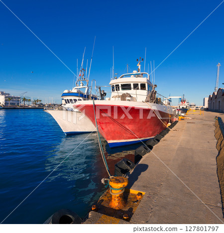 Gandia port puerto Valencia in Mediterranean Spain 127801797