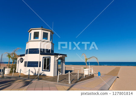 Gandia beach in Valencia Mediterranean Spain 127801814