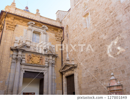 Valencia San Martin church facade of Spain Valencia San Martin church facade of Spain 127801849