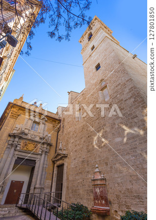 Valencia San Martin church facade of Spain Valencia San Martin church facade of Spain 127801850
