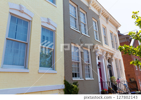 Georgetown historical district facades Washington 127802143