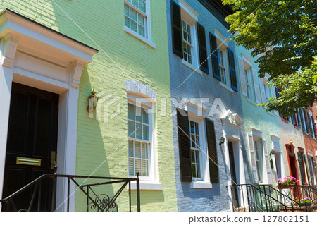 Georgetown historical district facades Washington 127802151
