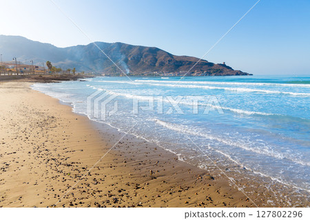 La Azohia beach Murcia in Mediterranean Spain 127802296