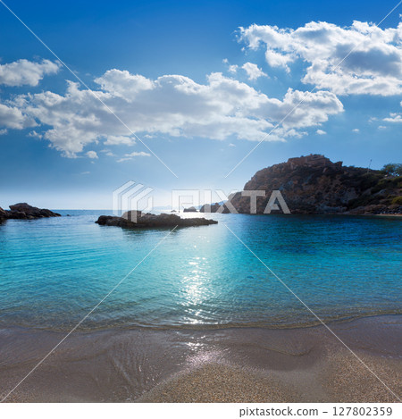 Cartagena Cala Cortina beach in Murcia Spain Cartagena Cala Cortina beach in Murcia Spain 127802359