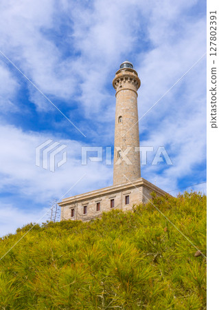 Cabo de Palos lighthouse near Mar Menor Spain 127802391
