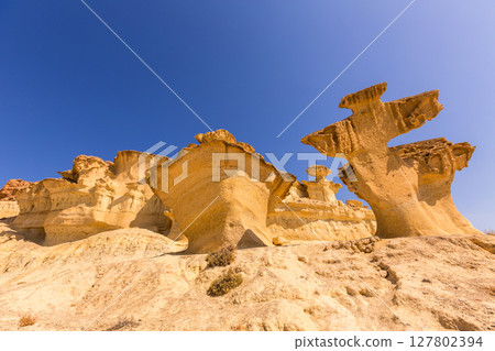 Bolnuevo Mazarron eroded sandstones Murcia 127802394