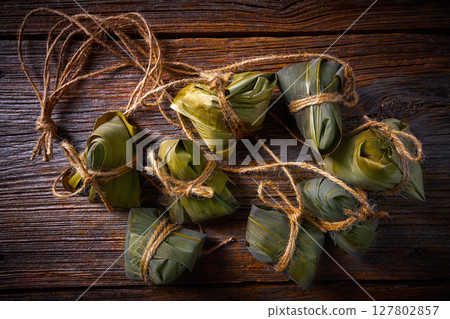 Zongzi Glutinous sticky Rice Dumplings recipe Zongzi Glutinous sticky Rice Dumplings recipe 127802857