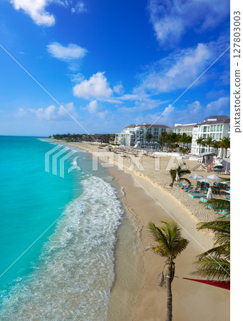 Playa del Carmen beach in Riviera Maya 127803003