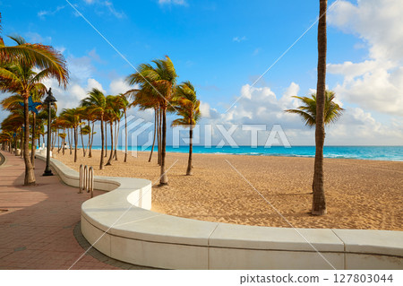 Fort Lauderdale beach sunrise Florida US Fort Lauderdale beach sunrise Florida US 127803044