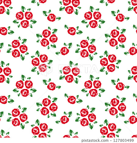 seamless pattern with peonies 127803499