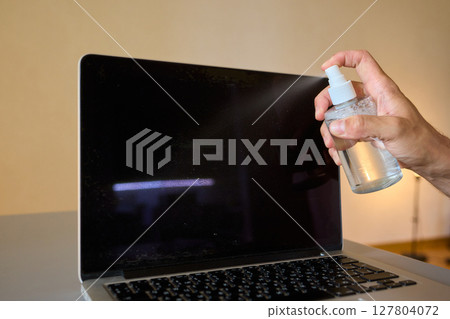 Properly cleaning your laptop screen is essential for optimal performance and clarity during use 127804072