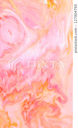 Glossy Fluid Art Swirl in Pink and Orange for Mobile Backgrounds Glossy Fluid Art Swirl in Pink and Orange for Mobile Backgrounds 127804760