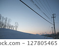 Winter dusk 127805465