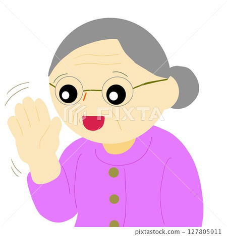 奶奶揮舞著 127805911