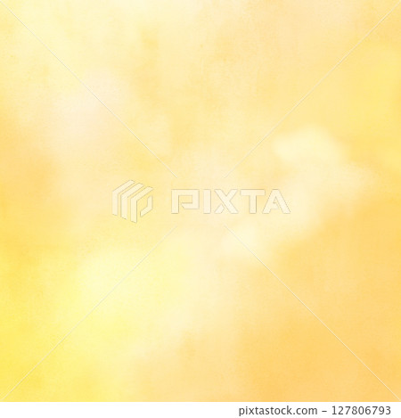 Yellow orange watercolor hand-drawn texture background illustration blurred square simple 127806793