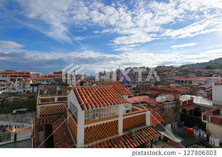 Cityscape of Taxco, a tourist destination in Central America, Mexico 127806803