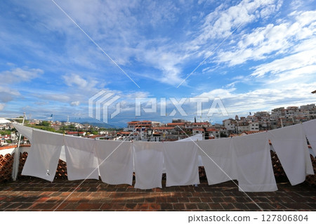 Cityscape of Taxco, a tourist destination in Central America, Mexico 127806804