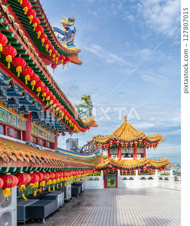 Thean Hou Temple showcases vibrant architecture and festive decorations in Kuala Lumpur, Malaysia Thean Hou Temple showcases vibrant architecture and festive decorations in Kuala Lumpur, Malaysia 127807015