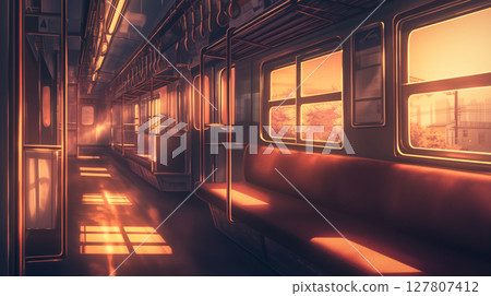 on the train 127807412
