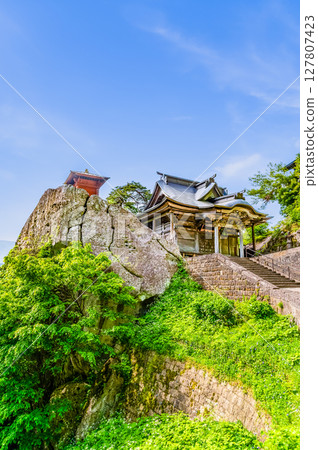 Yamagata Risshakuji Temple - Sutra Hall and Kaisando 127807423