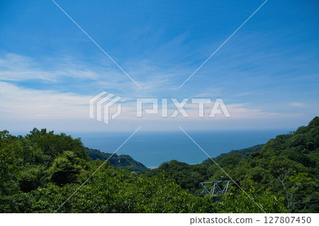 Sagami Bay as seen from the Nihon-daira Ropeway station 127807450