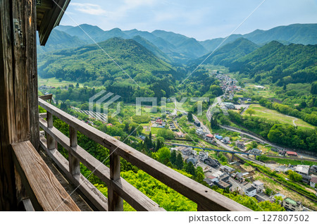 Yamagata Risshakuji Temple: A spectacular view of the foothills from the Godaido Hall 127807502