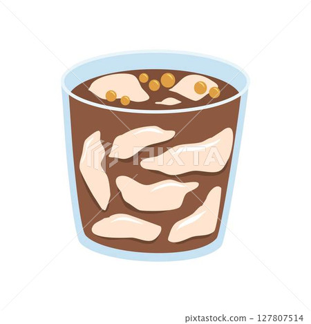 Dessert tofu or Taho with brown sugar syrup 127807514