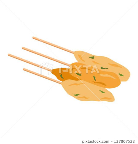 Sempol ayam illustration indonesian Sempol ayam illustration indonesian 127807528