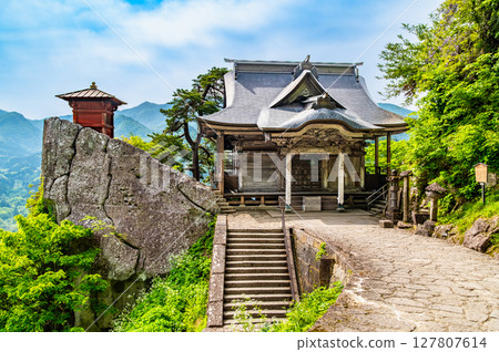 Yamagata Risshakuji Temple - Sutra Hall and Kaisando 127807614