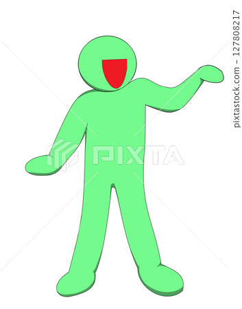 Guiding human character Guiding human character 127808217