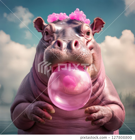 an AI Image Generator, Illustrated Saddled Horse Standing Elegantly 127808800