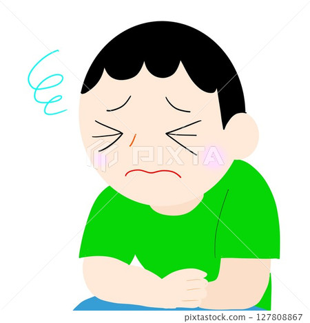 Child with stomach ache 127808867